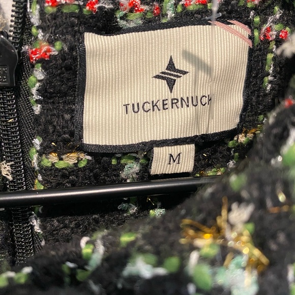 Tuckernuck Jackie Dress Holly Tinsel Tweed Women’s Size Medium NWOT - Picture 4 of 6